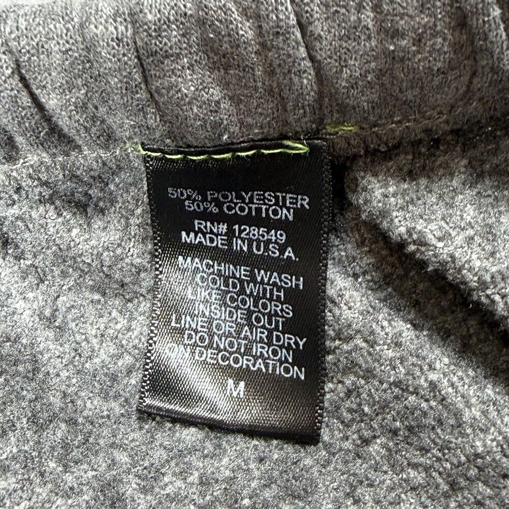 Aviator Nation Heart Sweatpant Jogger M Grey Cotton Blend Relaxed Drawstring - Picture 11 of 12